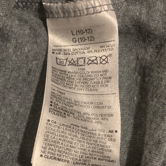 Old Navy Stranger Things T Shirt Youth Sz. L (10-12) Gray Grey Short Sleeve - Picture 5 of 5